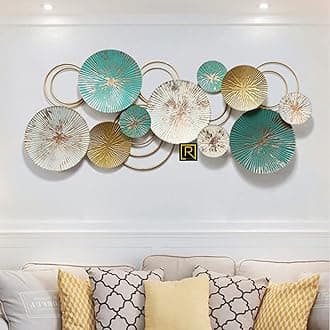 RIZIK STOREMetal Abstract Figures Wall Sculpture for Home Decor, Living room & Bedroom(Multicolour)