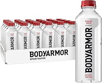 SportWater Alkaline Water, High Alkaline Bottled Water, pH 9+, 700mL (24 Pack), Refreshing Electrolyte Drink Pack, Wide Mouth Bottle