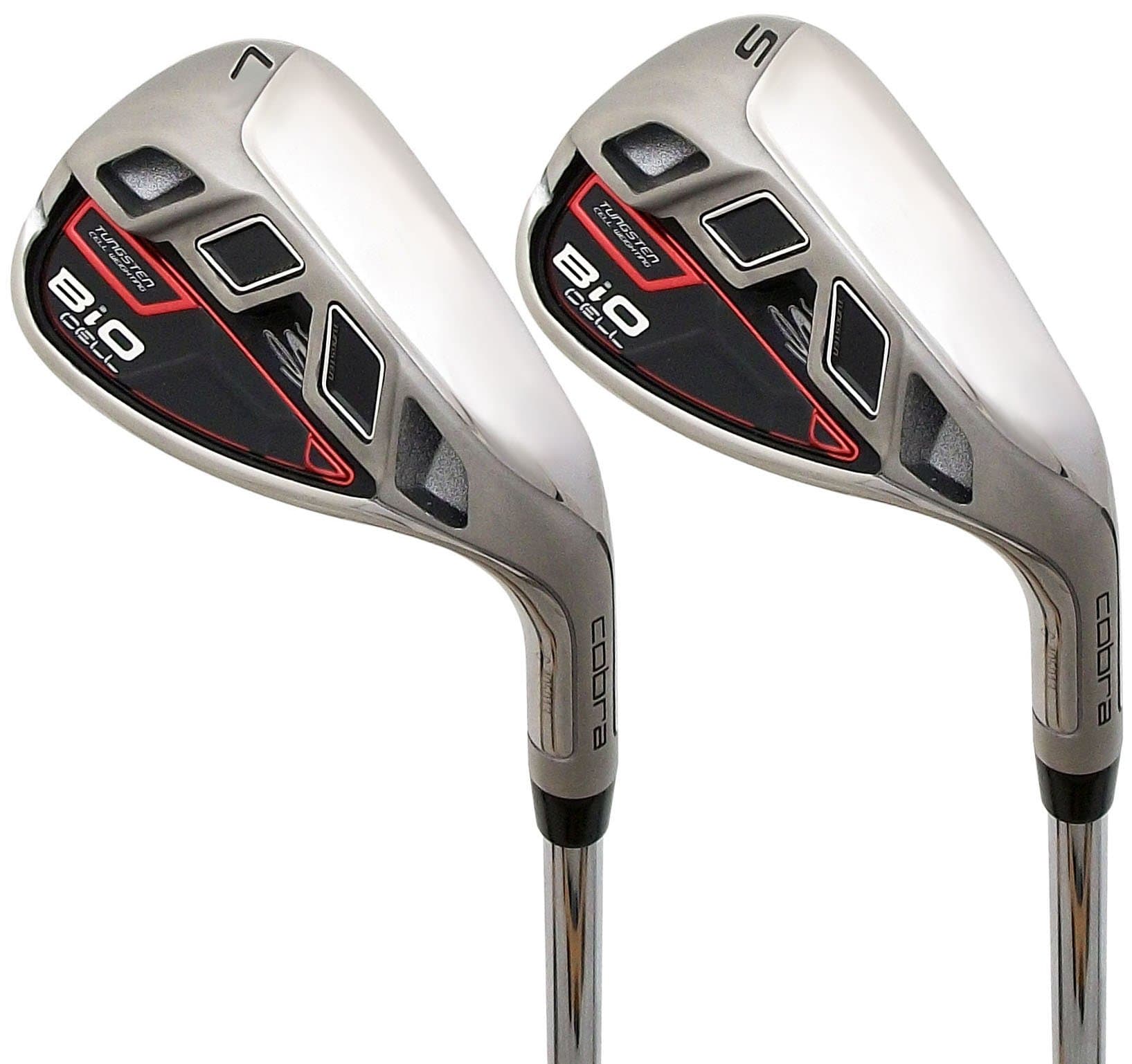 NEW Cobra BiO Cell Red Sand & Lob Wedge Set 55° 60° Dynalite 85 Steel Regular