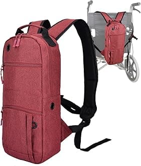 Oxygen Cylinder Backpack O2 Tank Carrying Holder Bag Fit Size M4/A, M6/B, M9/C, M2, ML6 (Red)