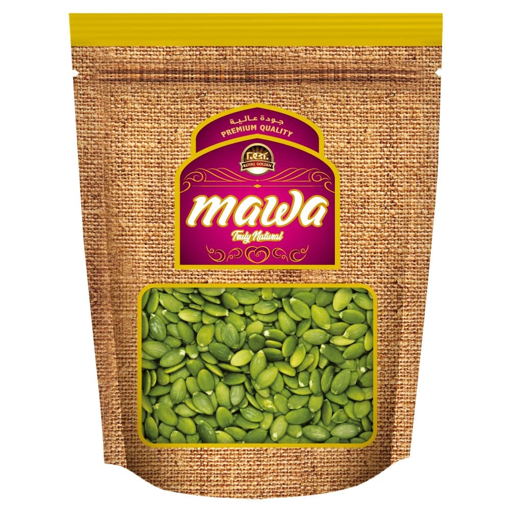 Mawa Raw Pumpkin Kernels 500g | Raw Kernels | No Preservatives | Keto & Paleo Friendly | Gluten Free | Use in Granola Salads Baked goods Energy balls Sauces and Smoothies | Resealable Pouch 500g