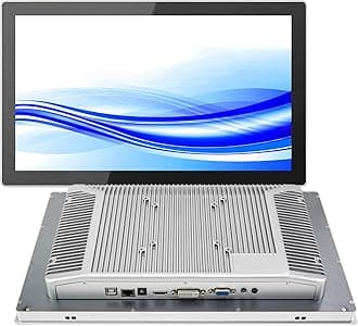 GreenTouch 13.3 Inch Industrial Embedded Capacitive Touchscreen Monitor, Open Frame Multi-Touch Screen Industrial Front IP65 Monitor - HDMI+VGA+DVI - 1920 * 1080 Resolution