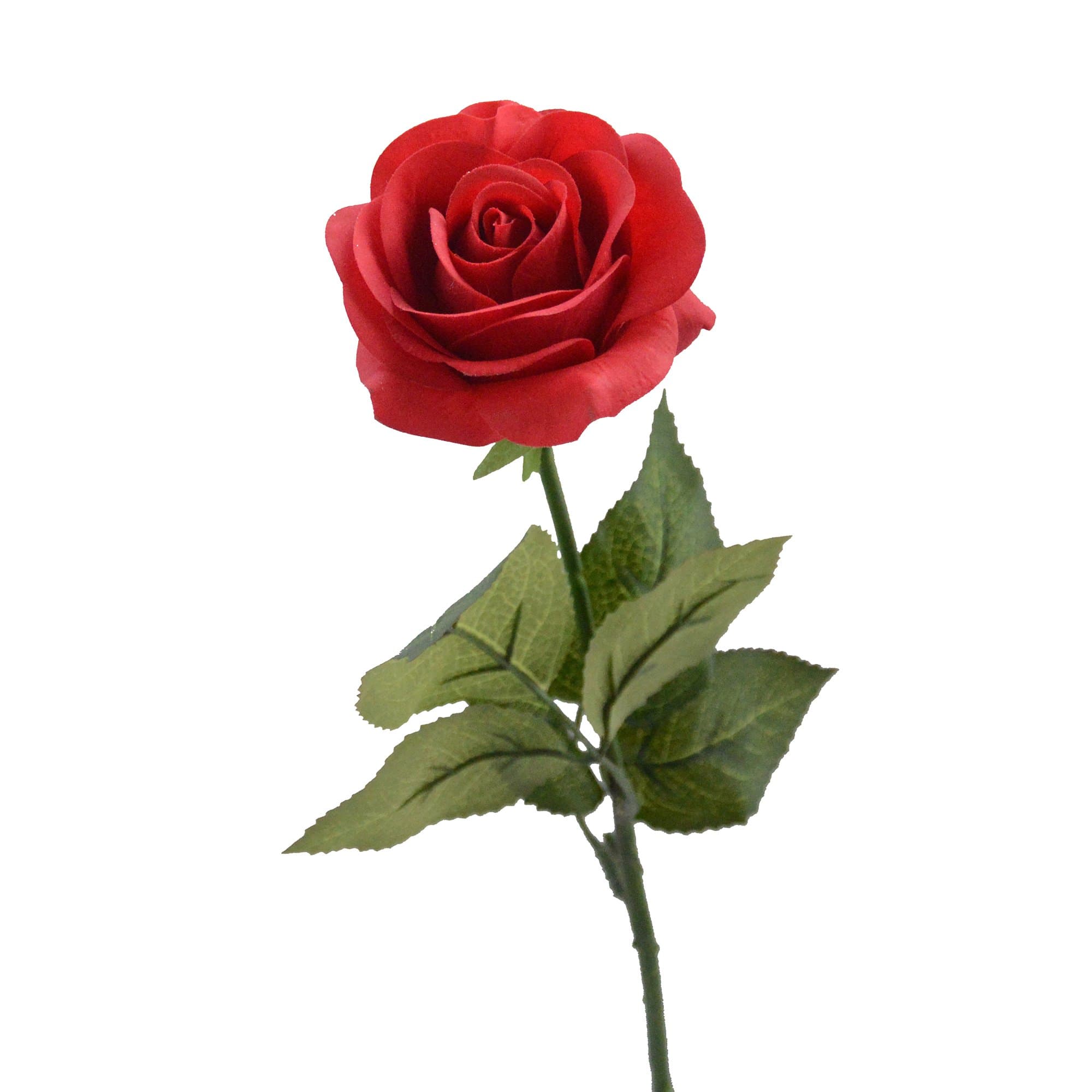 Red Rose Artificial Flowers, 1Pc 17" Single Red Rose for Valentine's Mother's Day Home Decor Centerpieces Party Wedding Anniversary Decorations