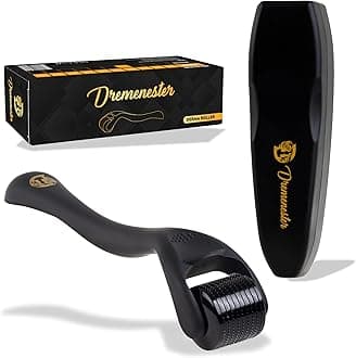 Derma Roller for Body, Hair and Sculp, 540 Titanium Microneedle Dermal Skincare, Microneedling Roller for Men and Women with Storage Case