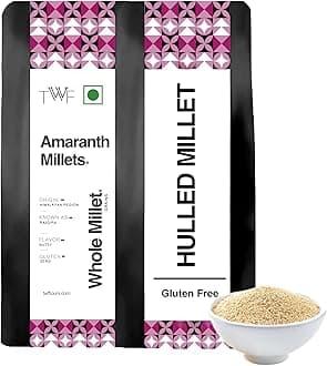 TWF Unpolished Amaranth Whole Millet | 500g | Rajgira Millet | Hulled | Naturally Gluten-Free | Nutrient-Rich Supergrain | Ramdana Seeds for Fasting