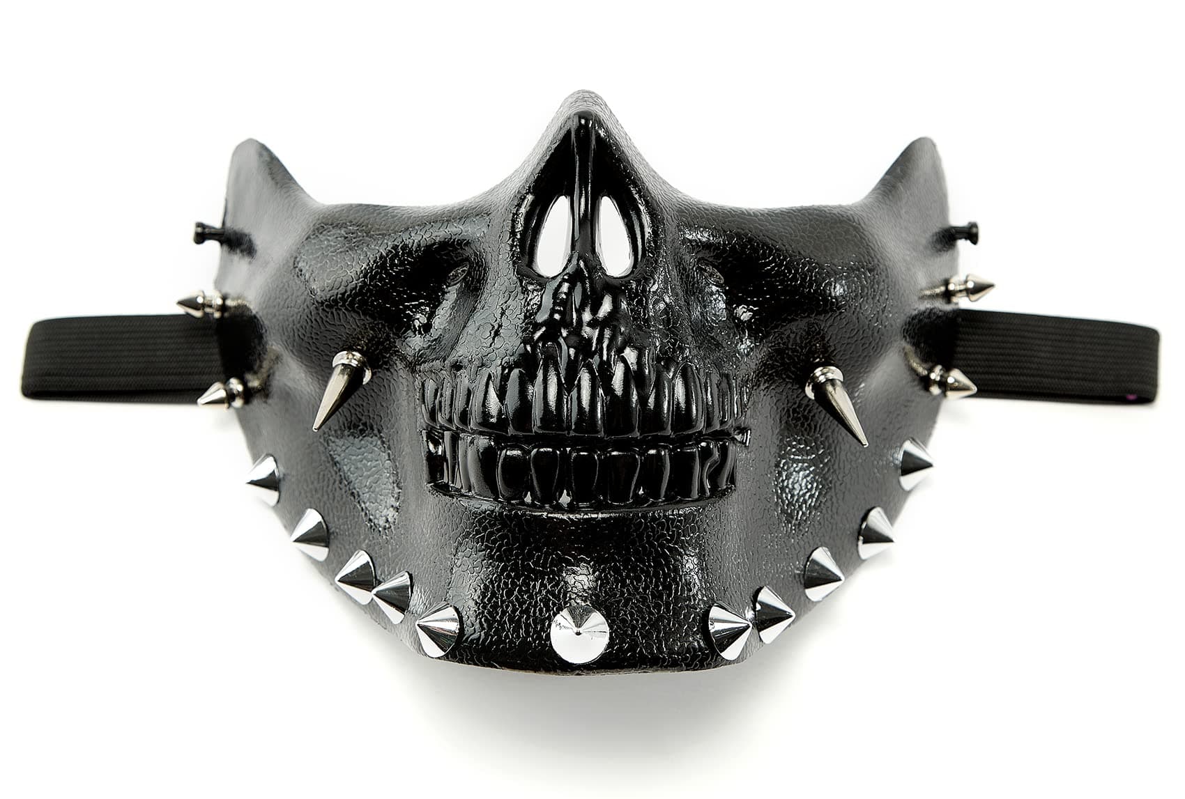 Steampunk Mask Men Masquerade Skeletal Spike Half Face Skull Mask Costume Cosplay