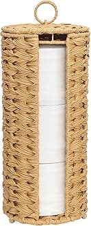 GRANNY SAYS Toilet Paper Storage Stand, Toilet Paper Holder Stand with Storage, Bathroom Tissue Holder, Freestanding Roll Stand, Waterproof Organizer for Bathroom