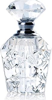 Clear Art Carved Crystal Empty Mini Refillable Perfume Bottle