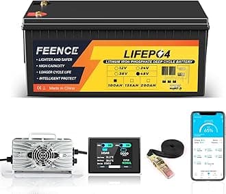 48V 100AH Golf Cart Batteries,48V Lithium Battery Golf Cart with 58.4V 22A Charger and LCD Touch Monitor,Built-in Smart 200A BMS and Bluetooth,Max 10.24kw,Perfect for Golf Carts,Club Car
