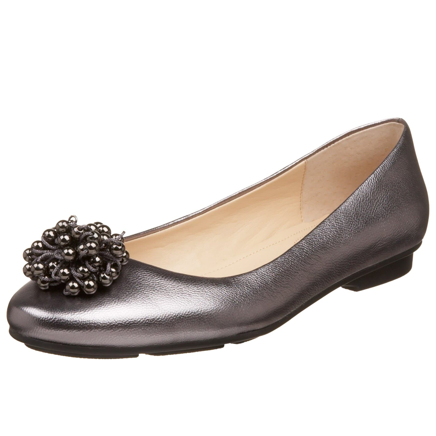 Calvin Klein Women's Mackenzie Ballet Flat with Ornament