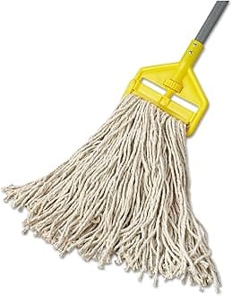 Rubbermaid Commercial Products FGF11600WH00 Premium Cut-End Cotton Mop, 16 oz, 1" Headband (Pack of 12)