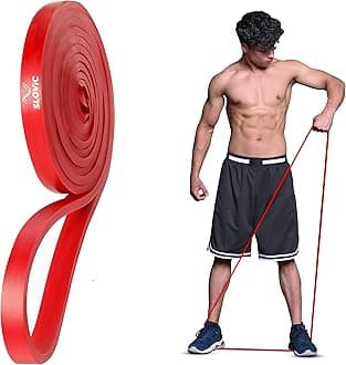 Slovic Latex Resistance Band for Workout [7-15 KG] | Resistance Band Set | Exercise Band & Stretching Bands for Exercise for Home Workouts | Gym Equipment for Home Workout | Ideal for Men & Women