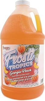 Snappy Frosti Tropics Georgia Peach Slushy Mix, Slushie Syrups for Machine, Granita Slushy Syrup, Kid Slushie Machine Mix, Slushy Mix For Frozen Drink Machine, 1/2 Gallon