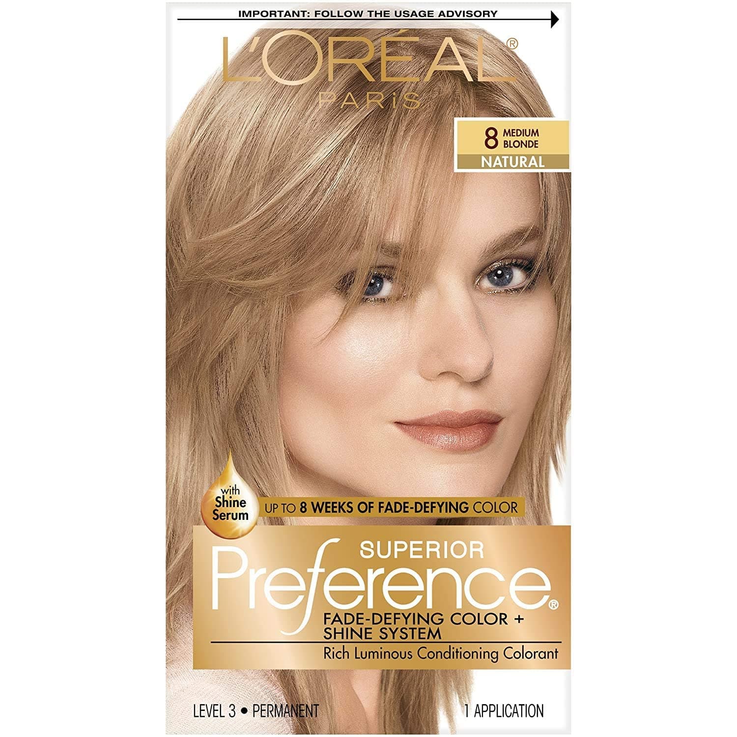 L’Oreal ParisSuperior Preference - 8 Medium Blonde (Natural) 1 Each (Pack of 2)