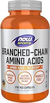 NOW Sports Nutrition, Branched Chain Amino Acids, With Leucine, Isoleucine and Valine, 240 Veg Capsules