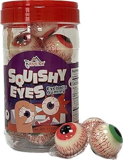 Apexy Eyeball Gummy Candy With Fruity Liquid Center Fat Free Perfect for Halloween & Themed Parties, Fun & Delicious 11.42oz