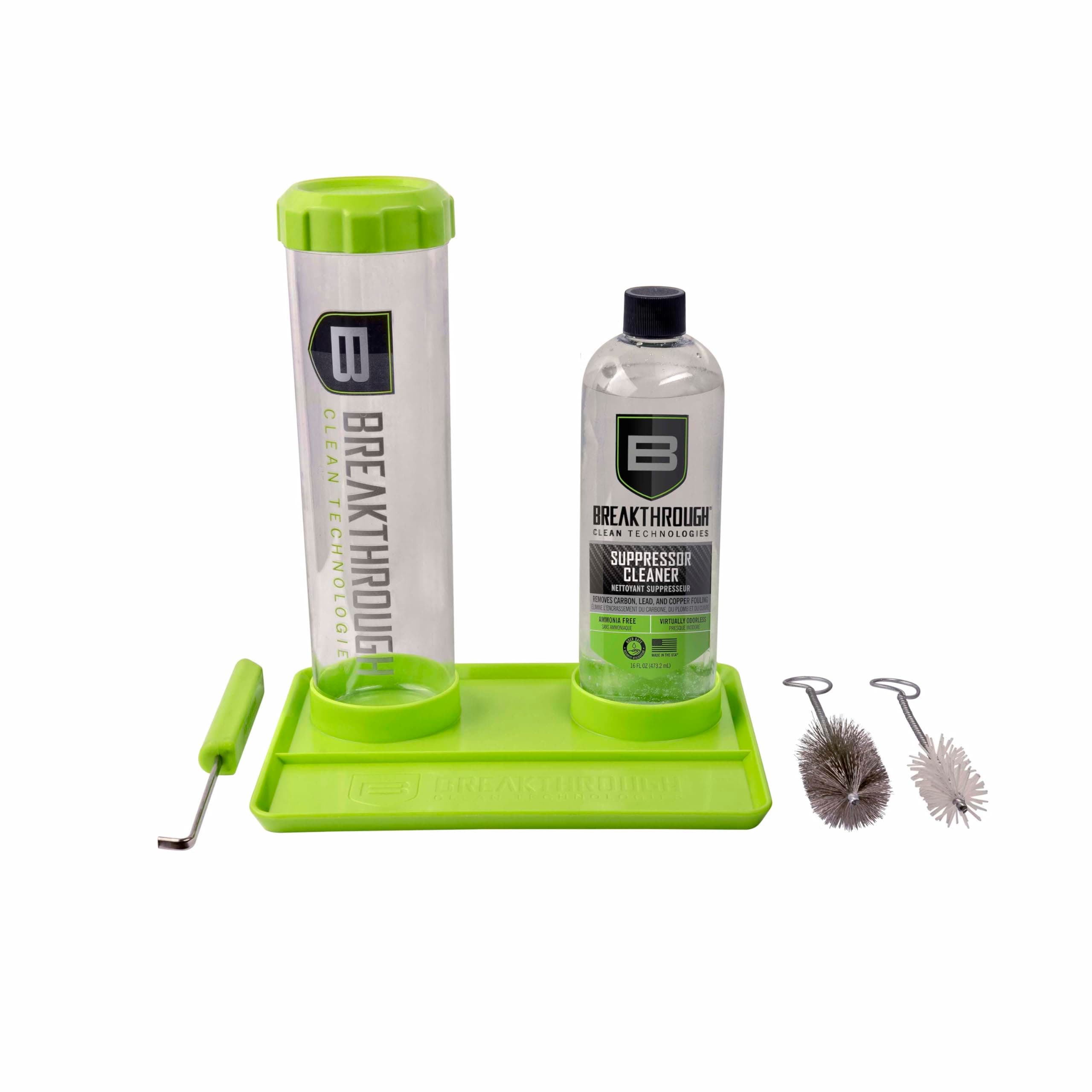 Breakthrough Clean Technologies Suppressor Cleaning Kit, 16oz. Removes Carbon and Lead depsosits