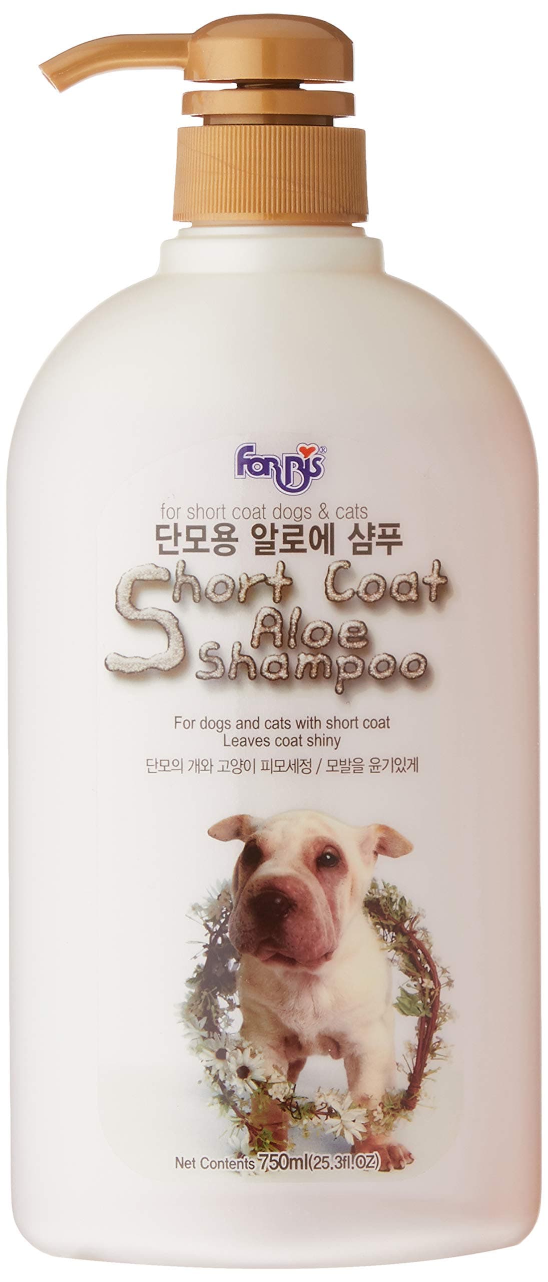 Short Coat Aloe Dog Shampoo, 750 ml