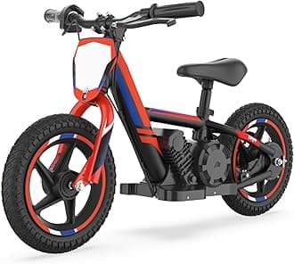 - Electric Dirt Bike for Kids 3-6, 170W Racing Experience Lightweight Motorcycle, New Aluminum Frame with 2 Power Modes, 24V Detachable Battery, 12 Inch Knobby Tires