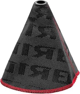 Car Shift Boot Cover, Waterproof Canvas Manual/Automatic Gear Shift Knob Boot Dust Cover, Universal Auto Retainer Stick Gear Shifter Sleeve Decor, Interior Car Accessories (Black)