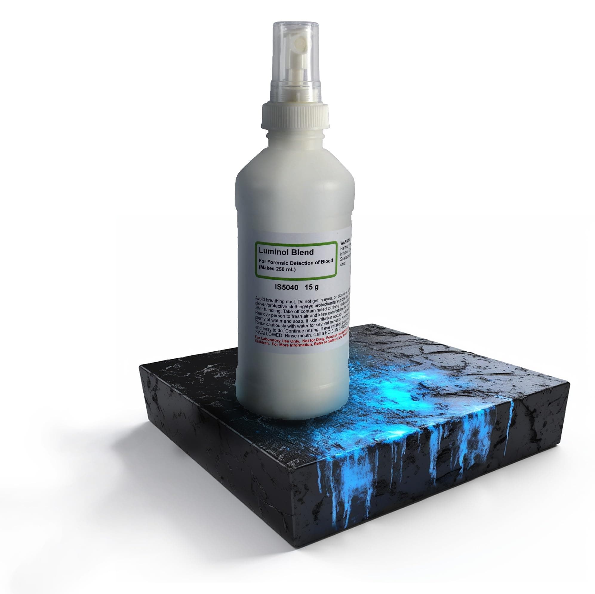 Innovating Science 15g Luminol Powder Reagent Used in Forensic Investigation - Makes 250mL of Luminol Spray
