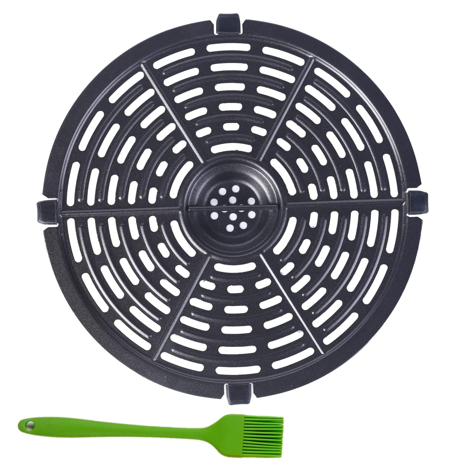 Air Fryer Replacement Grill Pan Fit for Power Dash Chefman 3.7 QT Air Fryers,Non-Stick Fry Pan, Dishwasher Safe - 7.87 in