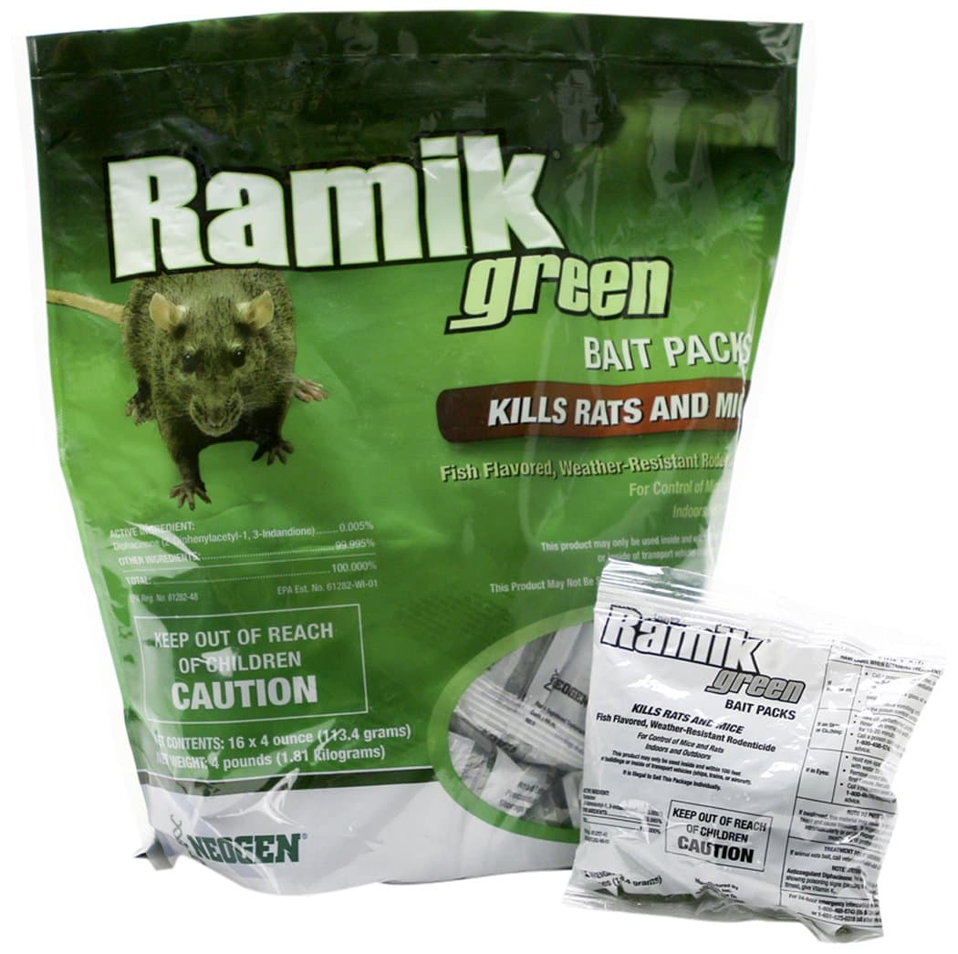 698782 Green Ramik Nuggets Place Pack Pouch, 1/2 in Bait