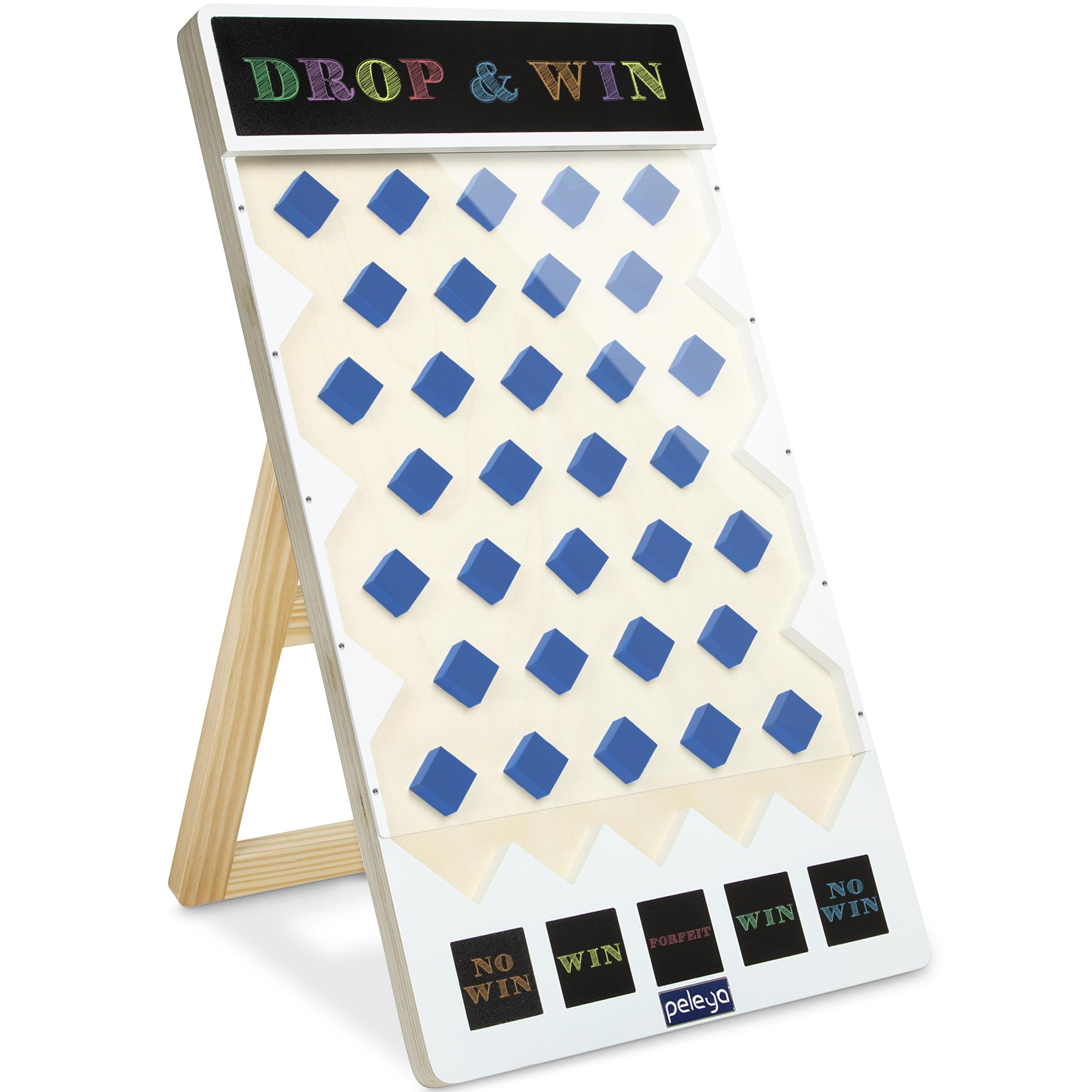 – Prize Drop Disc Game Wood 27.8" x 15.9" with Chalkboards Carnival Game Trade Show