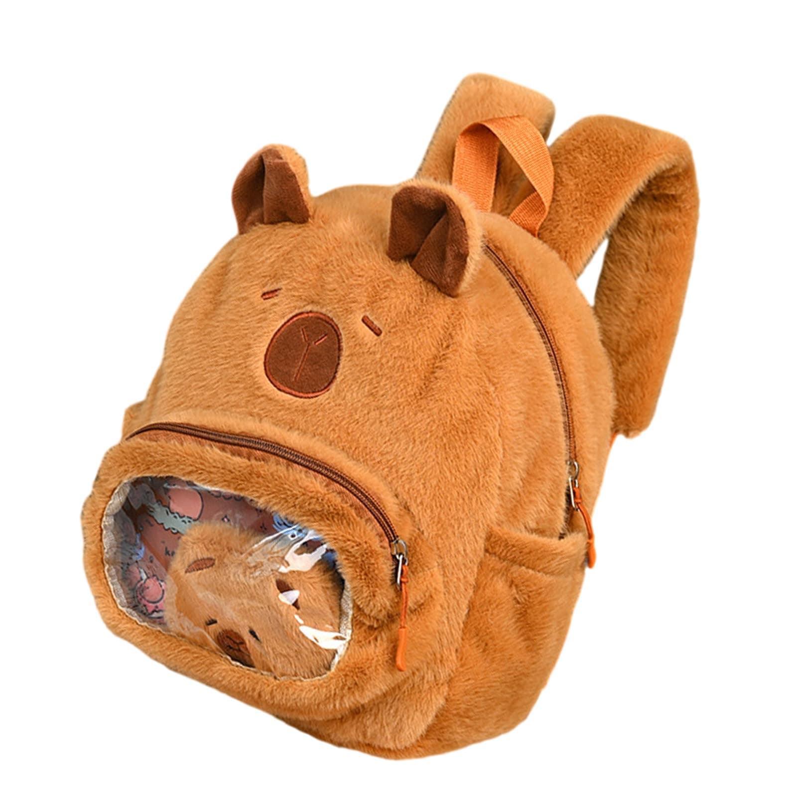 Novelty Plush Backpacks Cartoon Backpacks With Adjustable Shoulder Strap Cartoon Rucksack Girl School Bag Travel Daypack