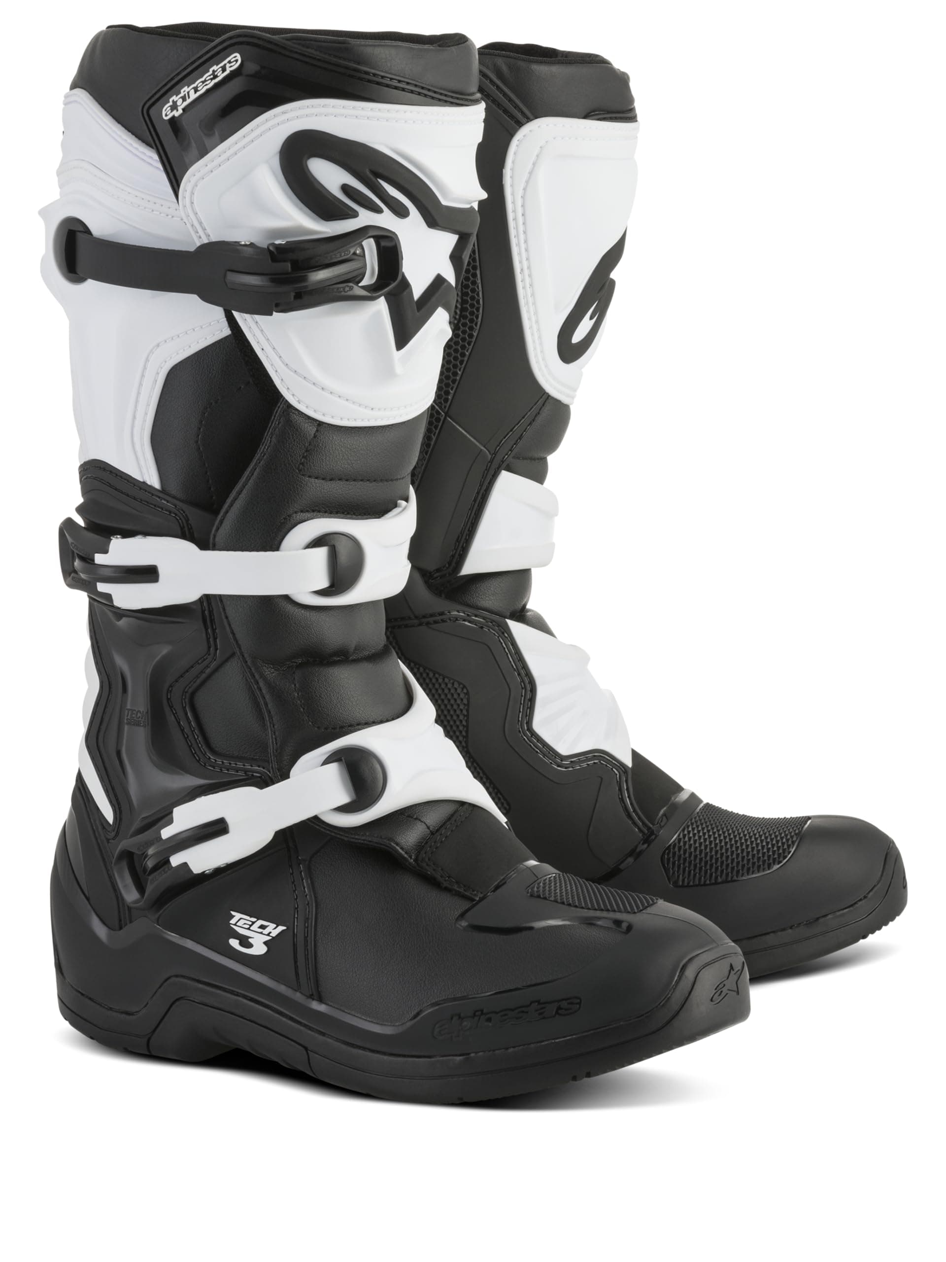 Alpinestars Tech 3 Motocross Boots, Durable & Lightweight, CE-Certified For Off-Road Powersports, 6, Black/White