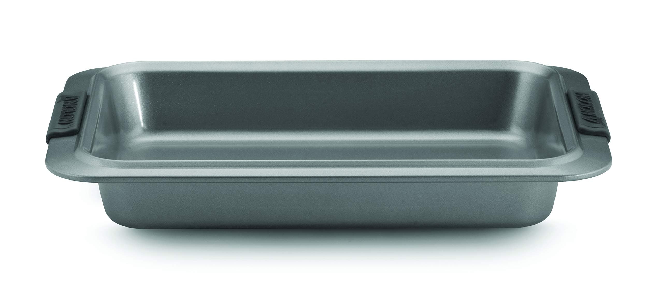 Anolon KC-18274 54706 Advanced Baking Nonstick Cake Pan, Rectangle-9 Inch x 13 Inch, Gray, 18/8 Stainless Steel
