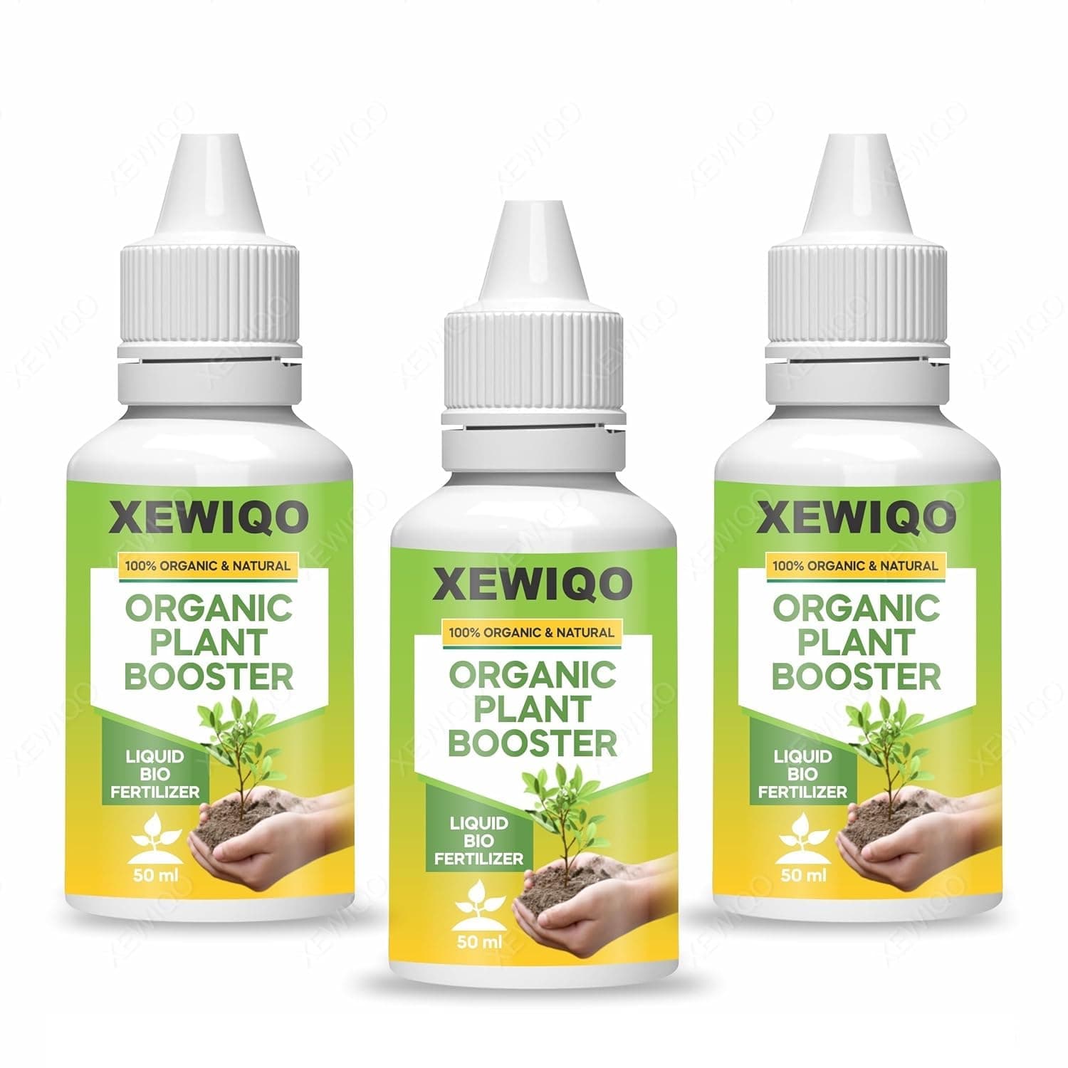 Organic Plant Boost Liquid Biofertilizer (PACK OF 3) (3 x 50ml) ||100% Organic |Plant Booster for Speed Growth |Organic Plant Booster - Healthy Roots & Speed Growth of All Home Garden Plants