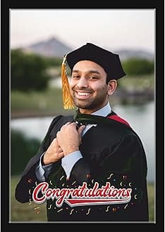 Mad Masters Congratulations Customized Photo Frames with Photo Upload, Personalised Gift for Graduation, Convocation, Achievement (Congratulations)