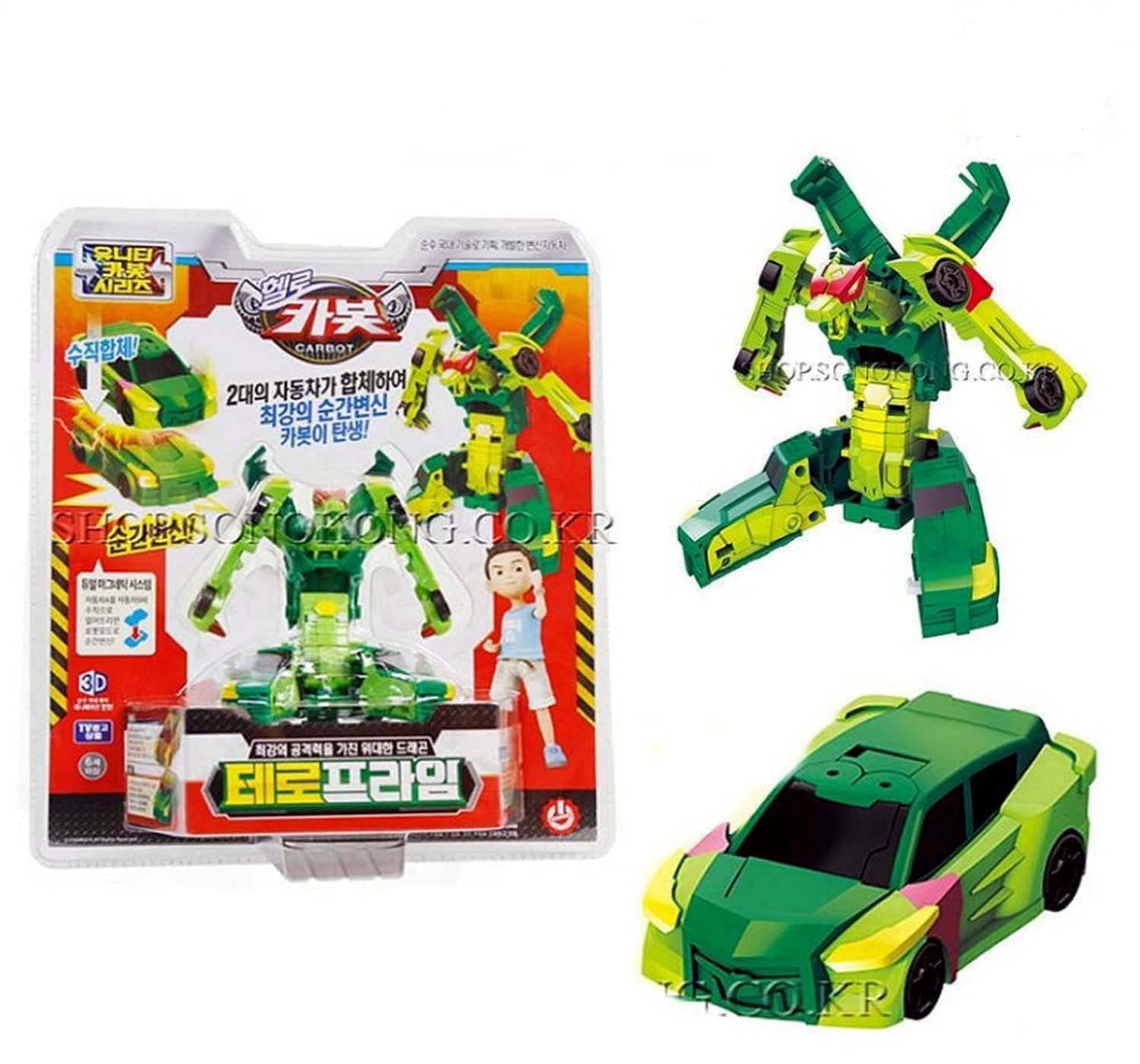 Hello Carbot Tero Prime Unity Series Dragon Transforming Robot Car Turning Mecard