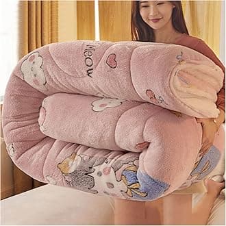 RRNAR Down Duvet, Cashmere Quilt, Quilt/quilts, Comforter, Winter Quilt Thicken Lamb Cashmere Duvet for All Seasons, Soft and Durable Heavy Quilts, Machine Washable,M,150x200cm(2.5kg) [Energy Class A]