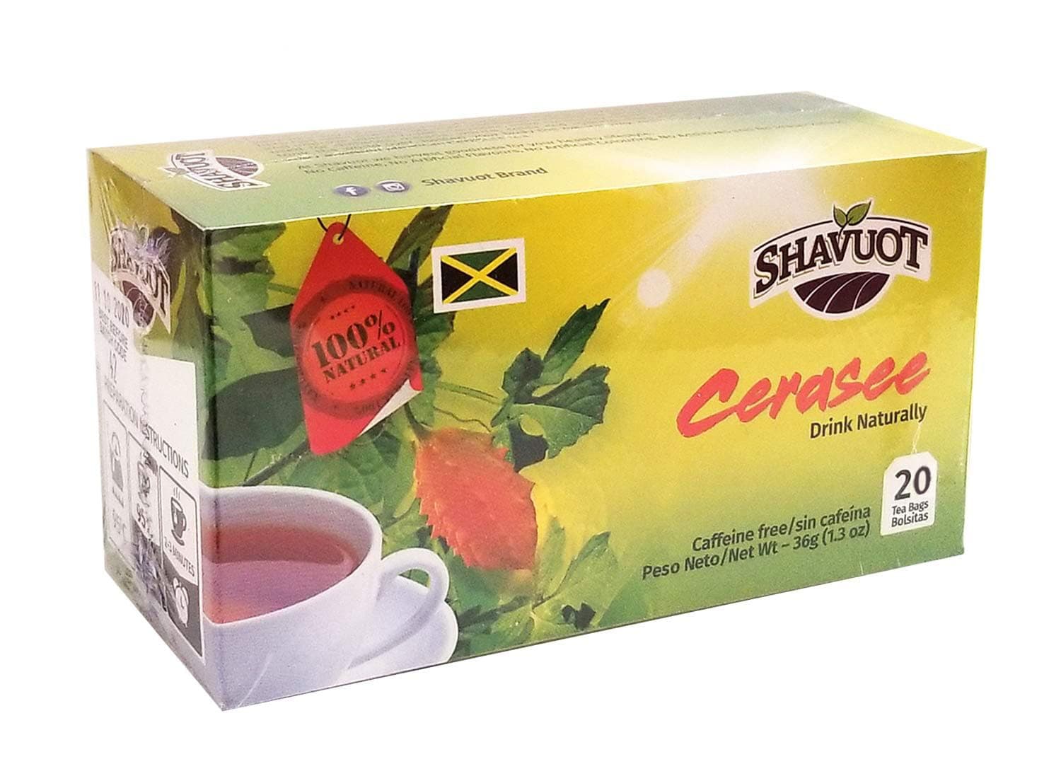 Shavuot Cerasee Tea 20 Tea Bags