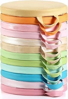 12 Pcs Floor Cushions Classroom Flexible Floor Seating with Handle for Kids in Home School Classroom Kindergarten Daycare Nursery (Pastel Color,Round)