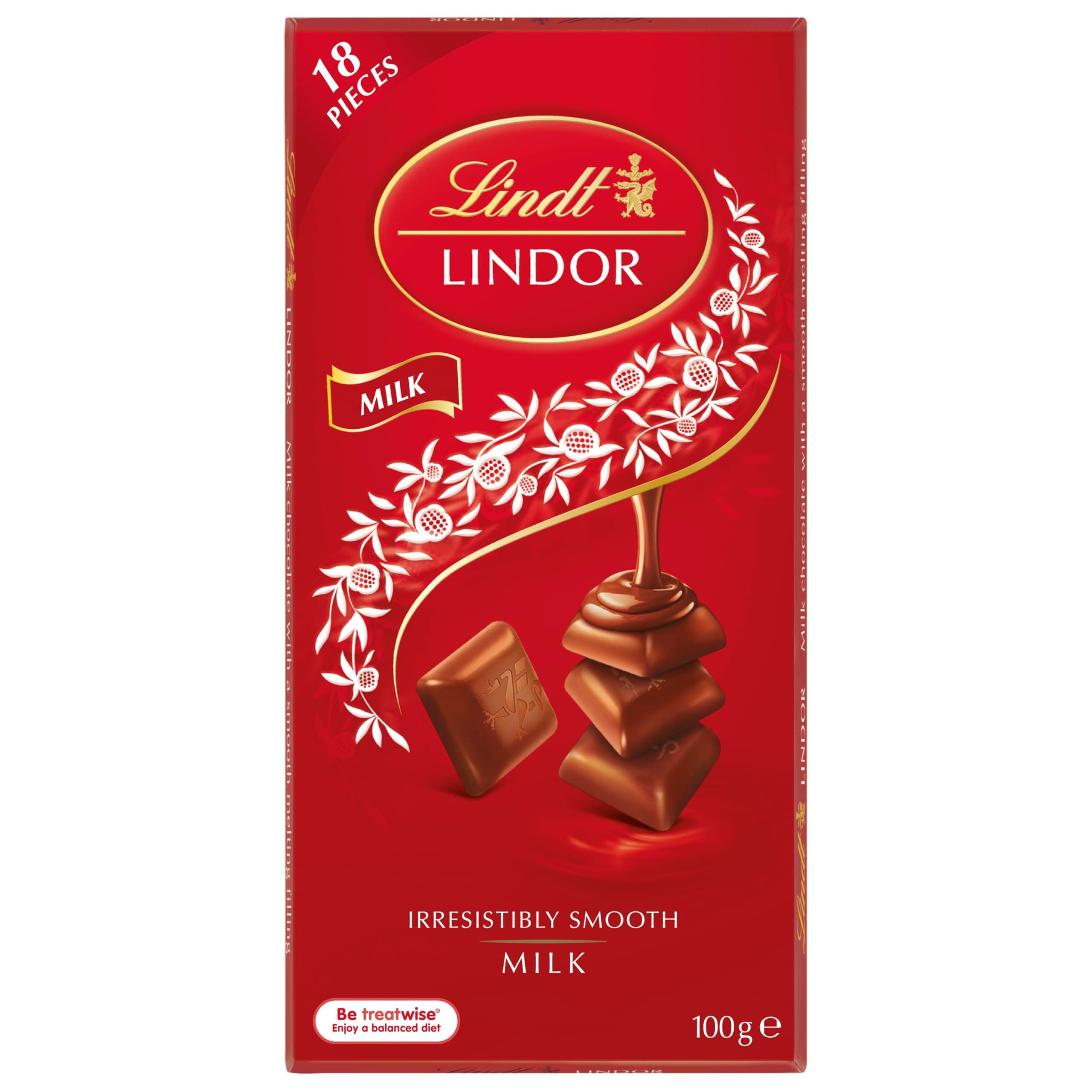Lindt Lindor Milk Chocolate 100g x 10