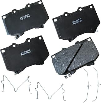 Bendix Premium SBC812 Ceramic Front Brake Pads for Toyota Sequoia 2007-2001, Tundra 2003-2000