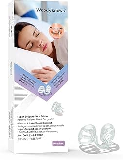 Super-Support Nasal Dilator, Improves Sleep and Sports Airflow, Nasal Congestion and Nose-Related snoring aid (M 4Pack)