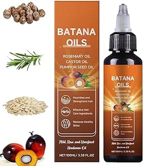 Batana Oil for Hair, 4-in-1 Liquid Batana Oil, with Rosemary, Pumpkin Seed Oil, Castor Oil, for Men and Women, Prevents Dry Hair & Hair Loss for All Hair Types (1Pcs)