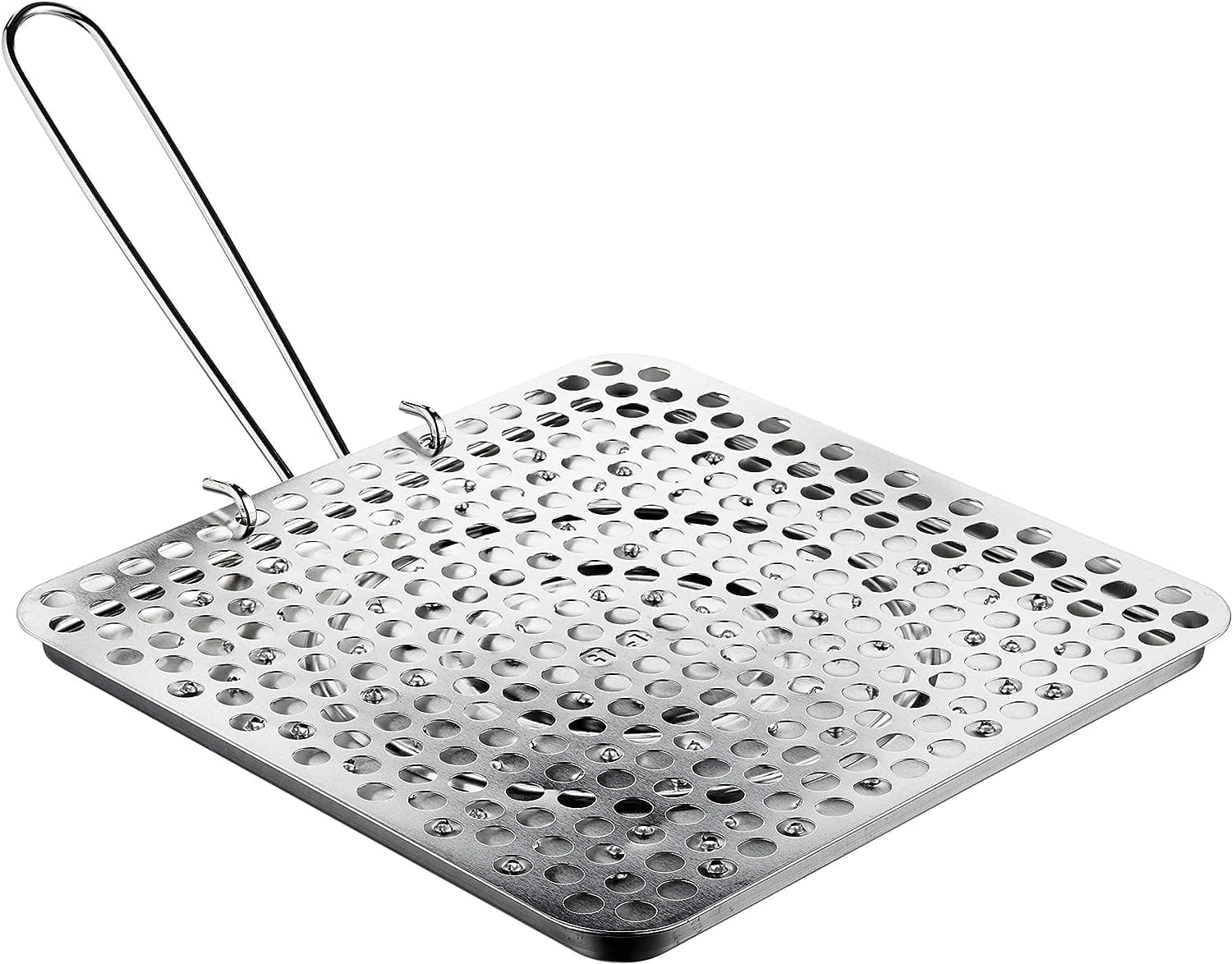 Ibili Foldable Tin Plate Stovetop Bread Toaster – Ideal for Home and Camping Use – for Gas Flames and Campfires – Compact and Portable Design – Made in Spain – 7.8 x 7.8 Inches