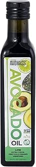 Avohass Lime Infused Extra Virgin Avocado Oil 8.5 fl oz Bottle Unrefined Extra Virgin Non GMO