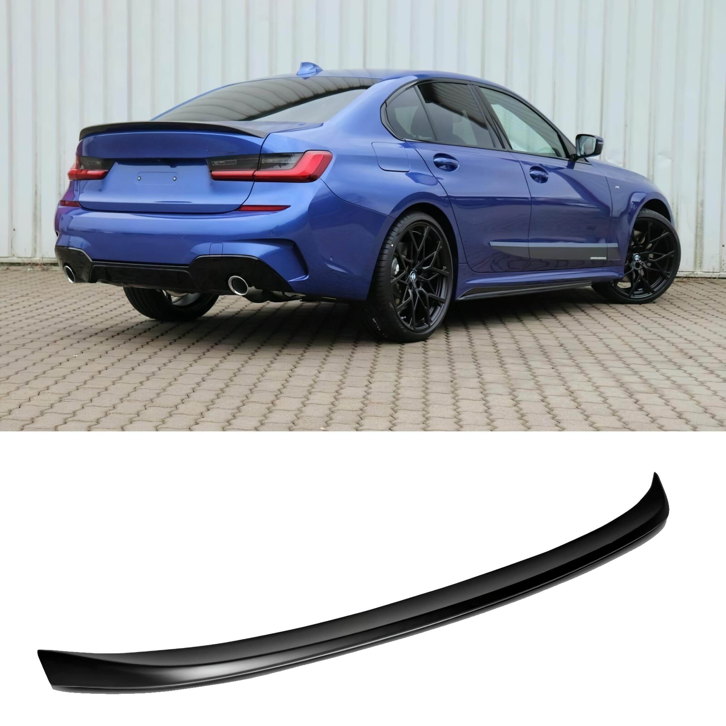 2019-2026 Glossy Black Trunk Spoiler Wing Compatible with BMW 3 Series G20 2020 2021 2022 2023 2024 2025 330 330i 330e M340i