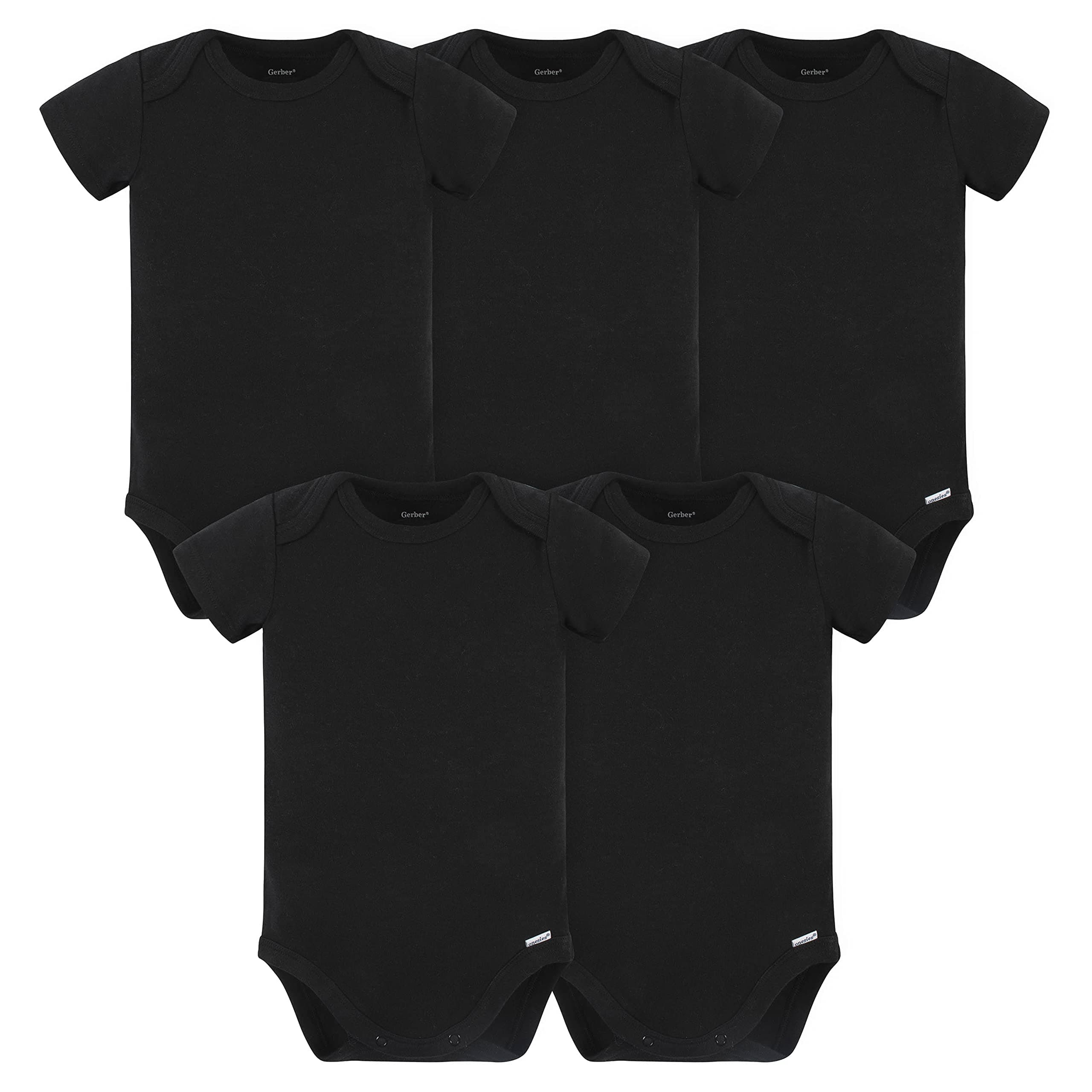 unisex-baby 5 Pack Onesies Multi-Packs Bundle Interlock 180 gsm Shirt (pack of 5)