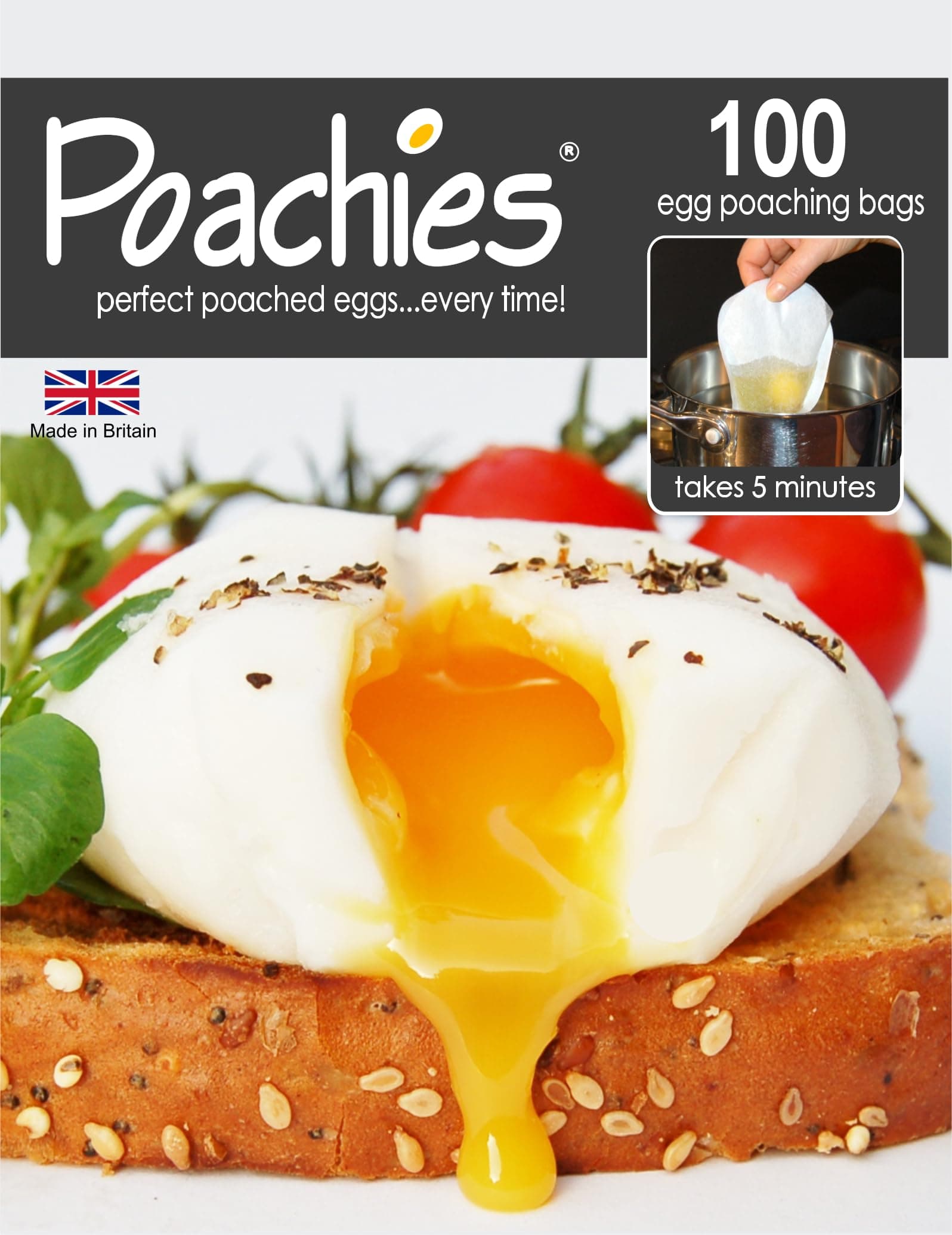 Poachies Egg poaching Bags, 17 x 13.5 x 3 cm, Pack of 100