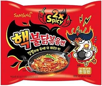 Hot Chicken Ramen 2X Spicy Noodles, 140 grams