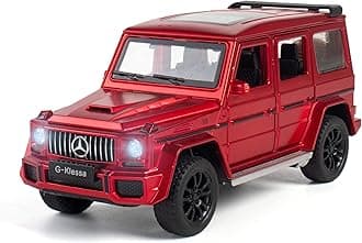 1:32 Mercds AMG G63 G KLESSA Toy Car Metal Pull Back Diecast Car with Openable Door and Sound Light, Gifts Toys for Kids【 Multicolor 】