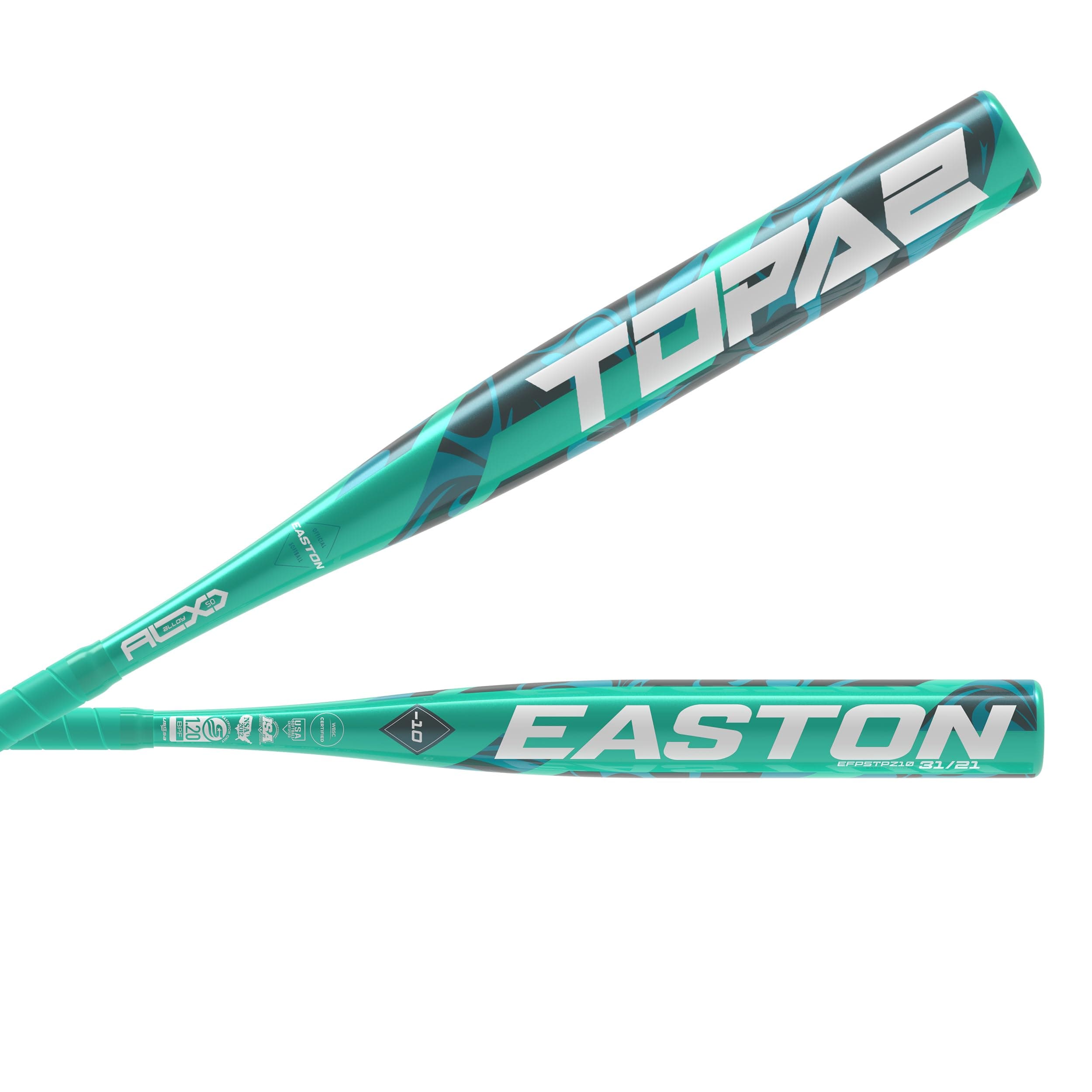 Easton | Topaz Fastpitch Softball Bat | -10 Drop | 1 Pc. Alloy | Approved for All Fields