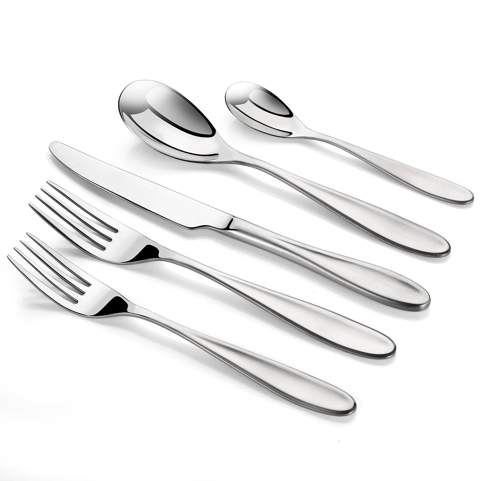 Jastoo 20-Piece Flatware Set,Stainless Steel Mirror Polishing tableware, Multipurpose Use for Home Kitchen or Restaurant, Cutlery Service for 4